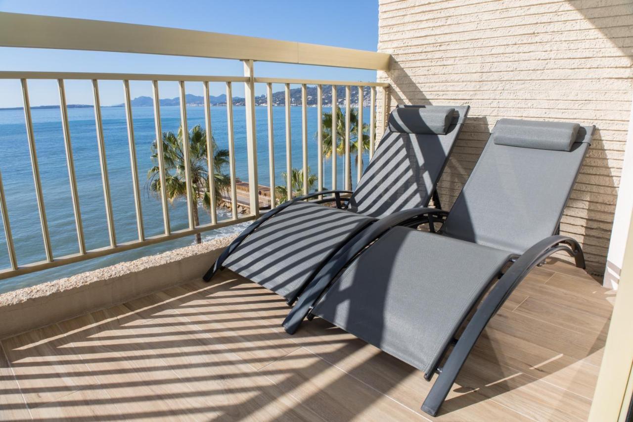 Vue Mer Panoramique, Clim, Balcon Et Plages Antibes Exterior foto