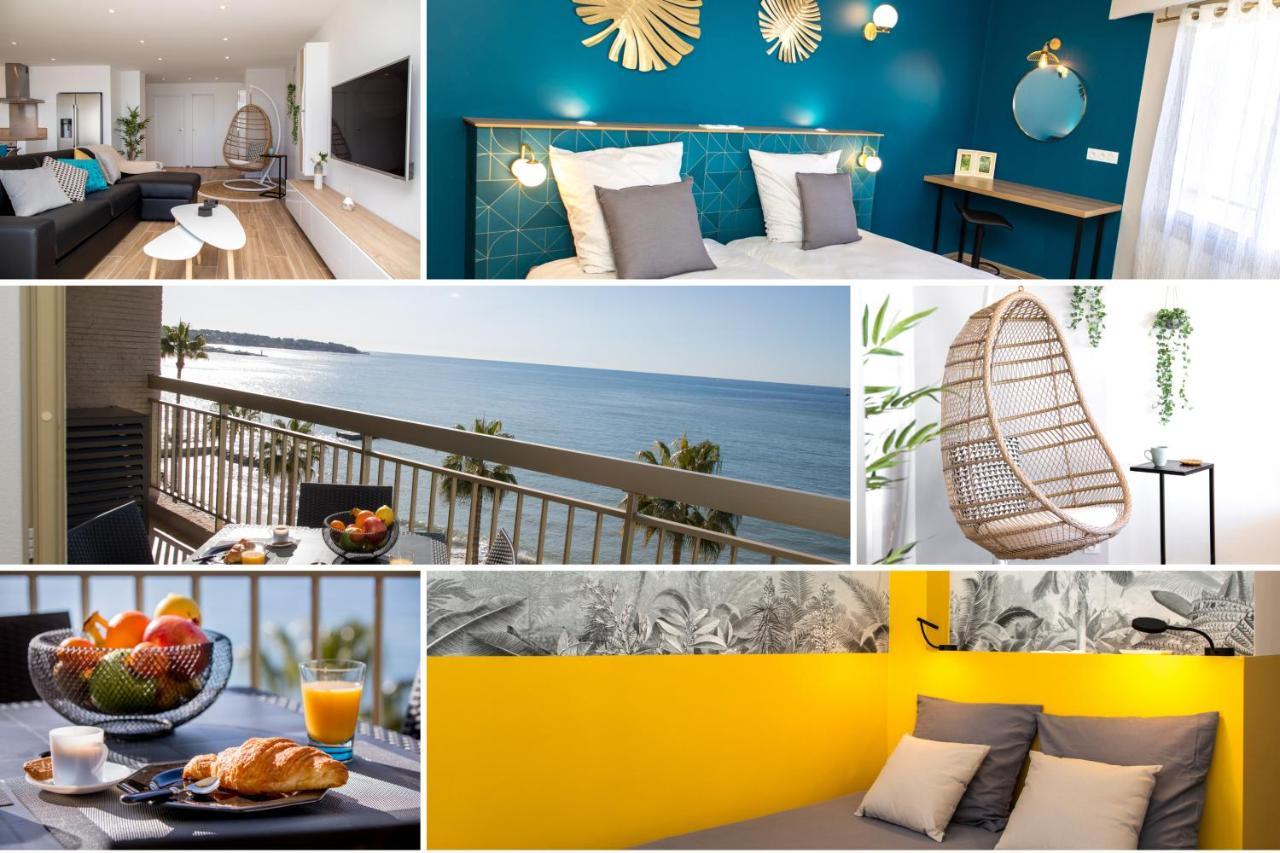 Vue Mer Panoramique, Clim, Balcon Et Plages Antibes Exterior foto